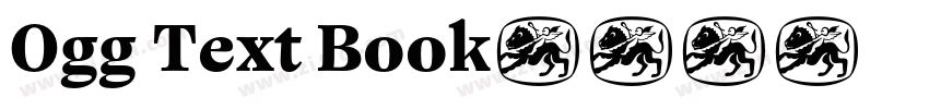 Ogg Text Book字体转换